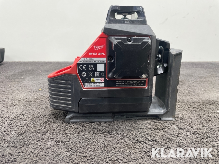 Punkt- och linjelaser Milwaukee M12 3PL
