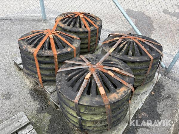 Pall med kupolsil låg 600 20st 2st pall