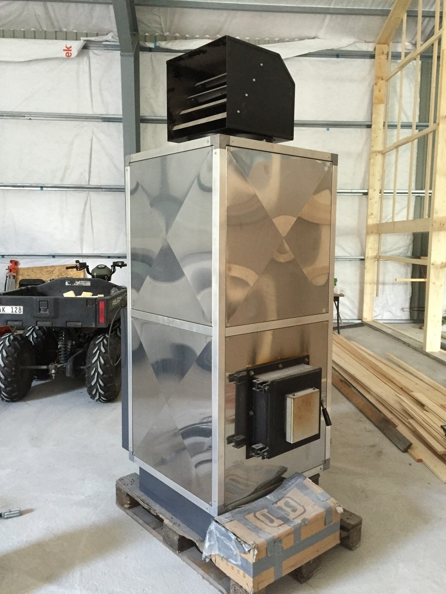 Varmluftspanna/ Vedpanna (Nyskick)