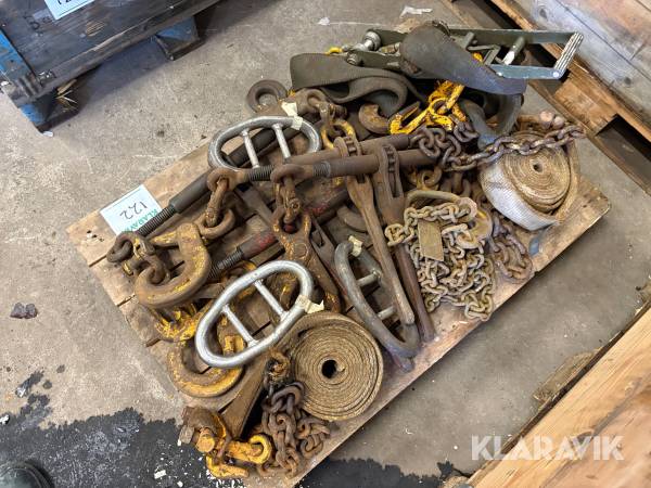 Kättingspännare, kätting, spännband m.m. 1st pall