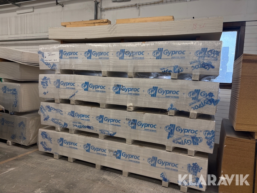 Gipsskivor Gypro GXU9 9.5mm