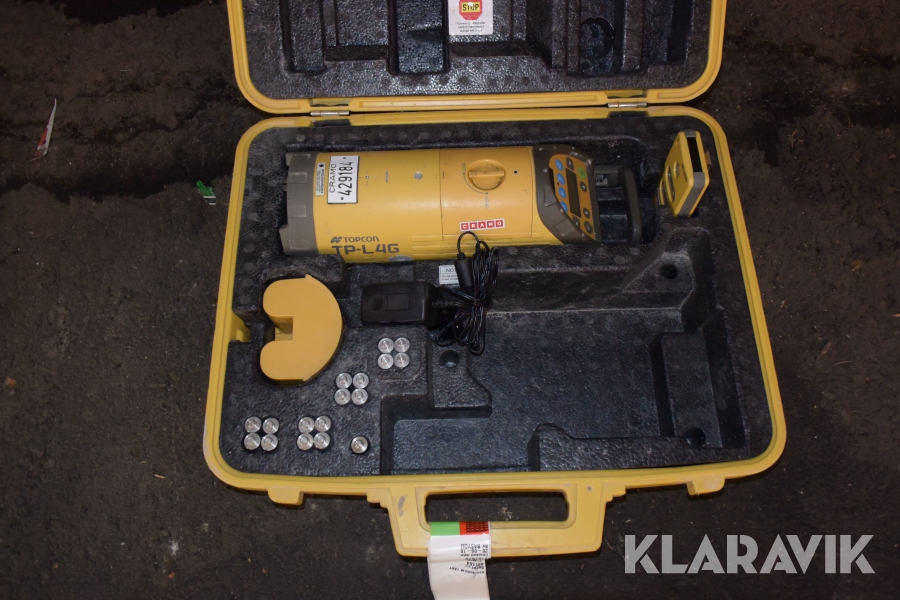 Rörlaser Topcon TP-L4G grön självnivellerande