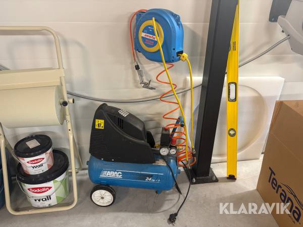 Kompressor ABAC Pole position OL 195 Blueline med slangvinda 12m