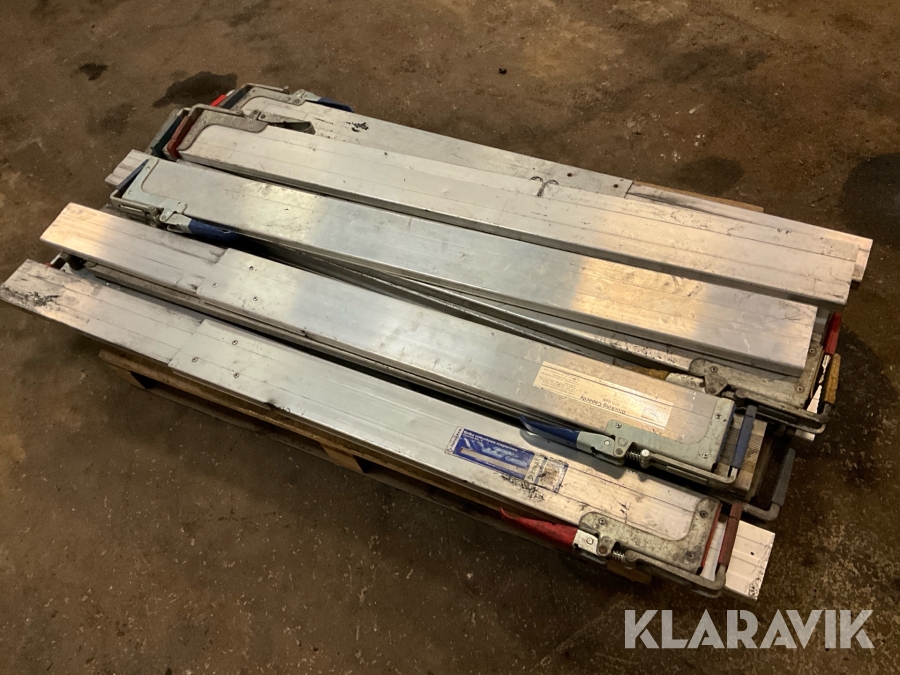 Lastbalkar 10 st, aluminium, justerbara