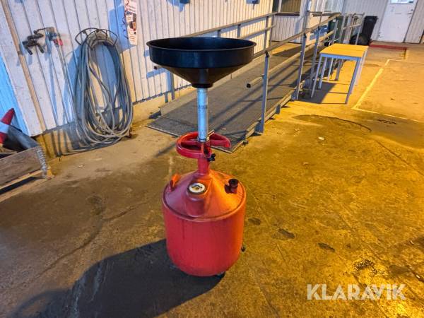 Avtappningsbehållare för olja