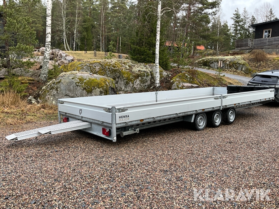 Biltransportsläp /Flaktrailer/Plattformssläp Henra Major H4 P135