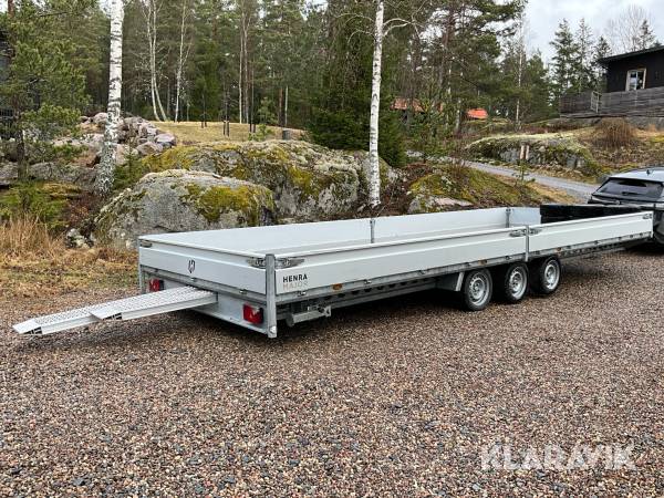 Biltransportsläp /Flaktrailer/Plattformssläp Henra Major H4 P135