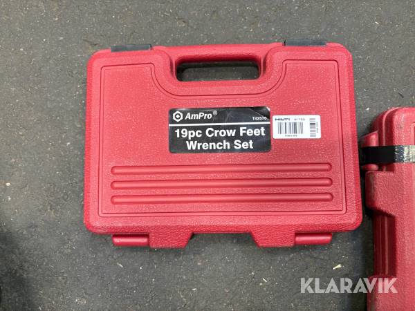 Crow-foot nyckelsats AmPro T42570 2 satser
