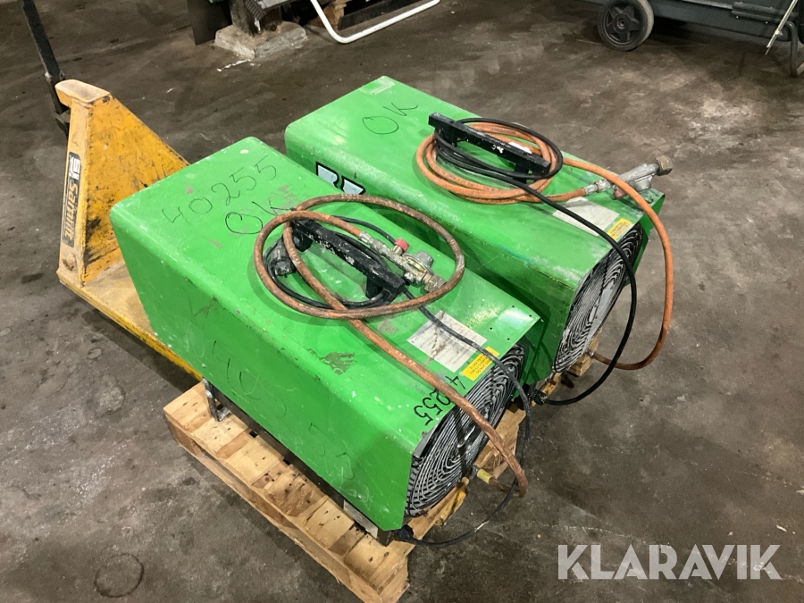 Gasolvärmare Remko 25-55 kW 2 st