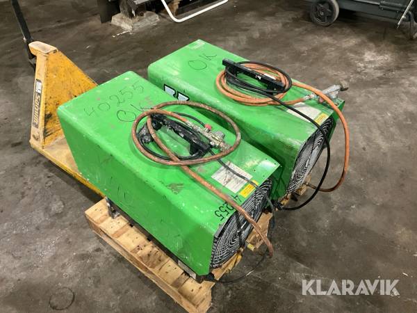 Gasolvärmare Remko 25-55 kW 2 st