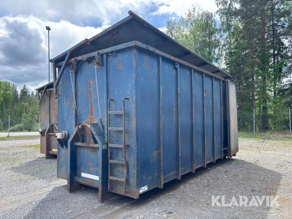 Lastväxlarcontainer GMM 40m3 med tak