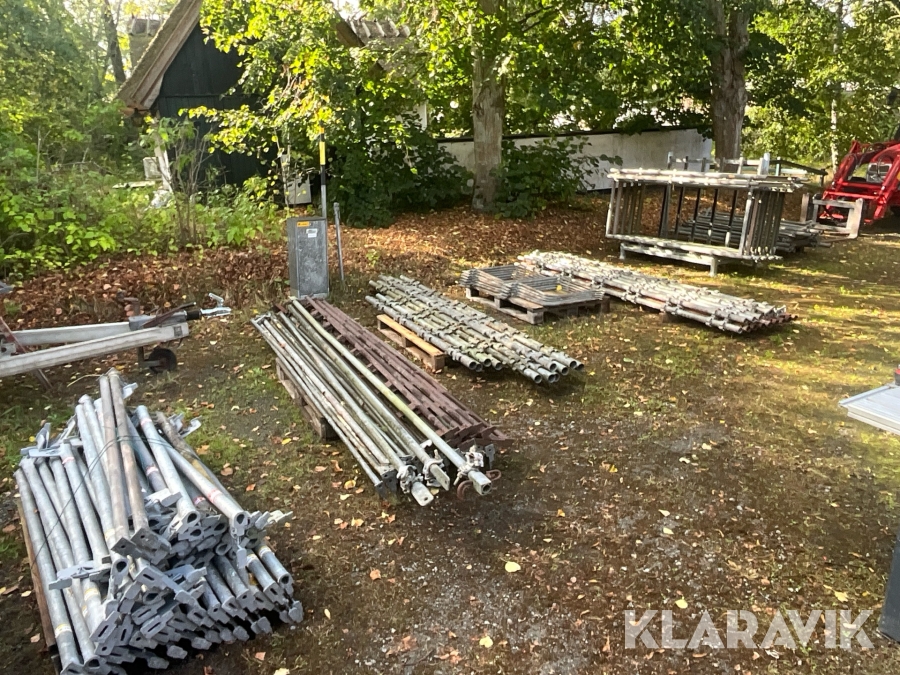 Byggställning Haki ca 230delar + 46 stödben