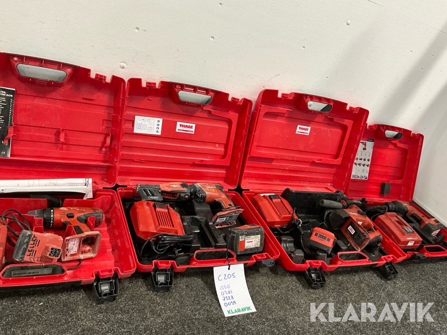 Handverktyg 4st olika Hilti