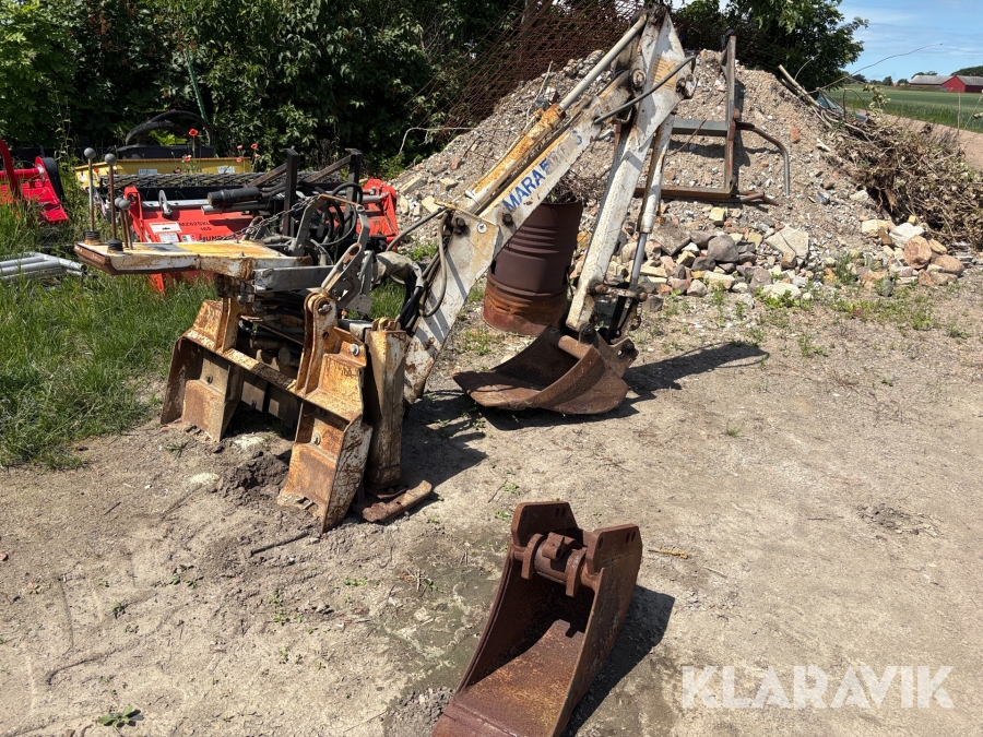 Grävaggregat Mara 500 S till Bobcat, med extra skopa