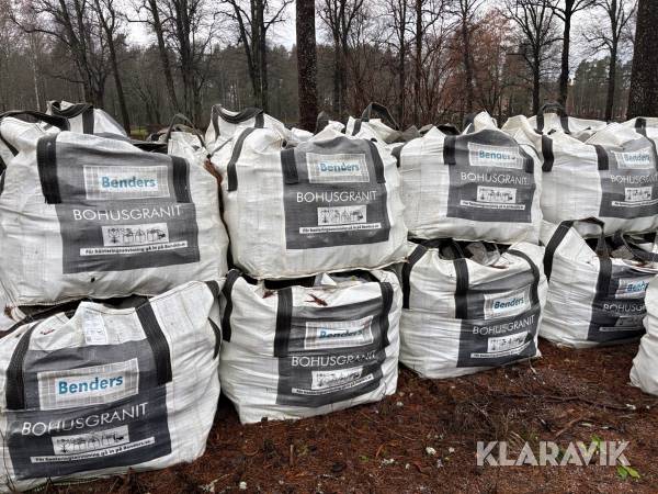 Smågatsten/ Gatsten Benders 9/11 rustik granit ca 100m2 ca 20ton