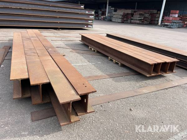 Stålbalkar HE400B L: 5,25-7,4 m 8 st