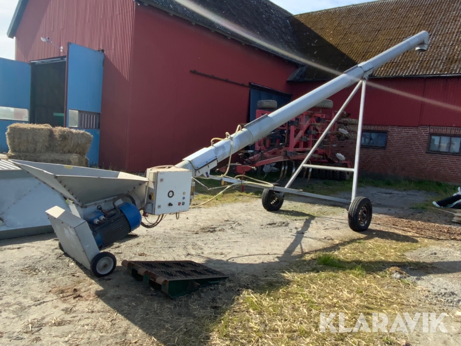 Spannmålsskruv ca 9 m med syrapumps utrustning