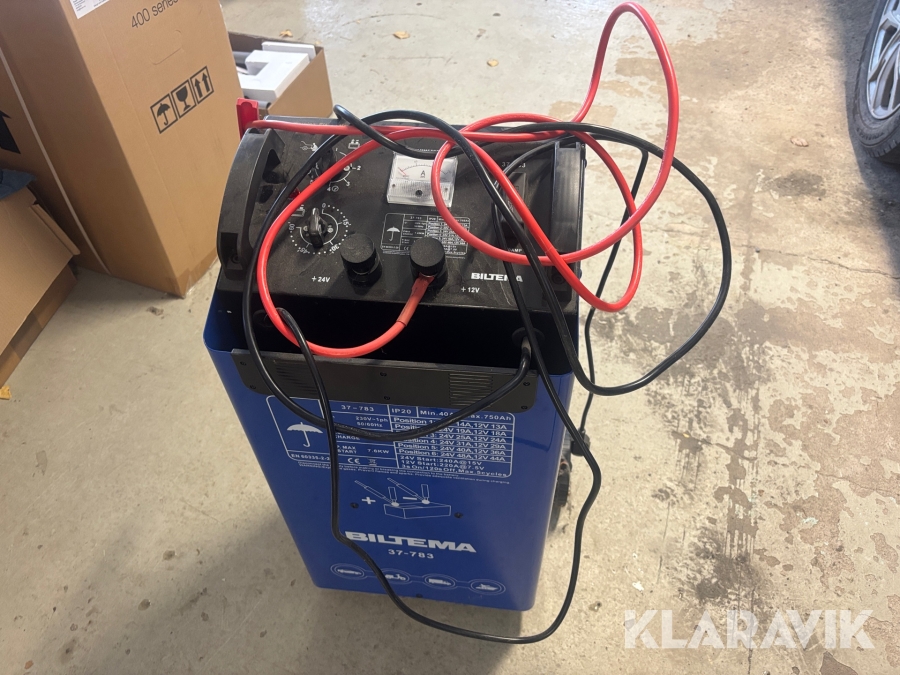 Batteriladdare med starthjälp Biltema 37-783