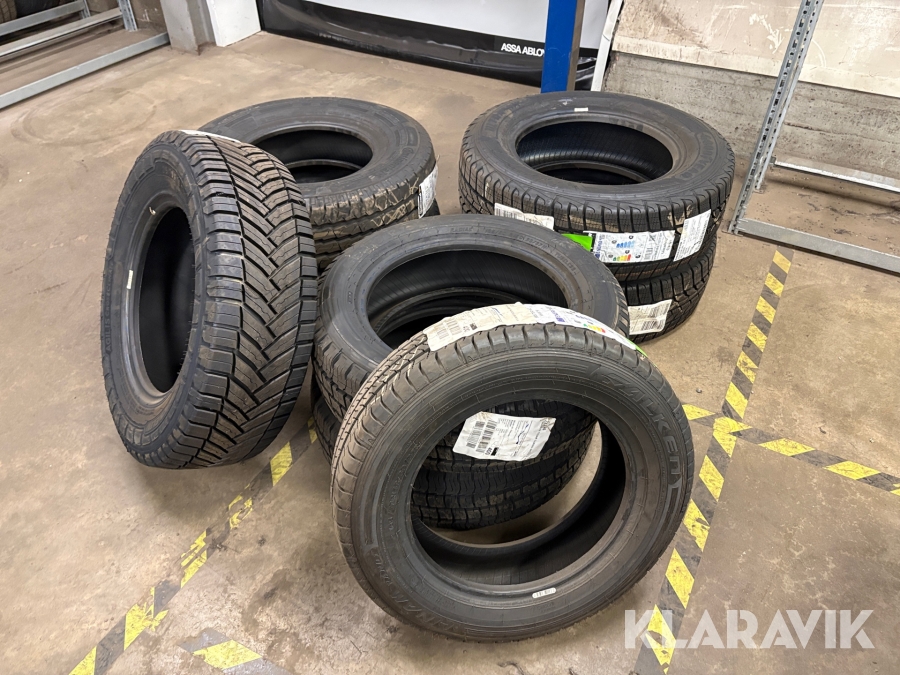 Sommardäck till skåpbil 8st, Olika dimensioner