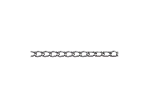 Pansarkätting Struktur Vriden, förnicklad, 1,1 mm, 13 × 2 m