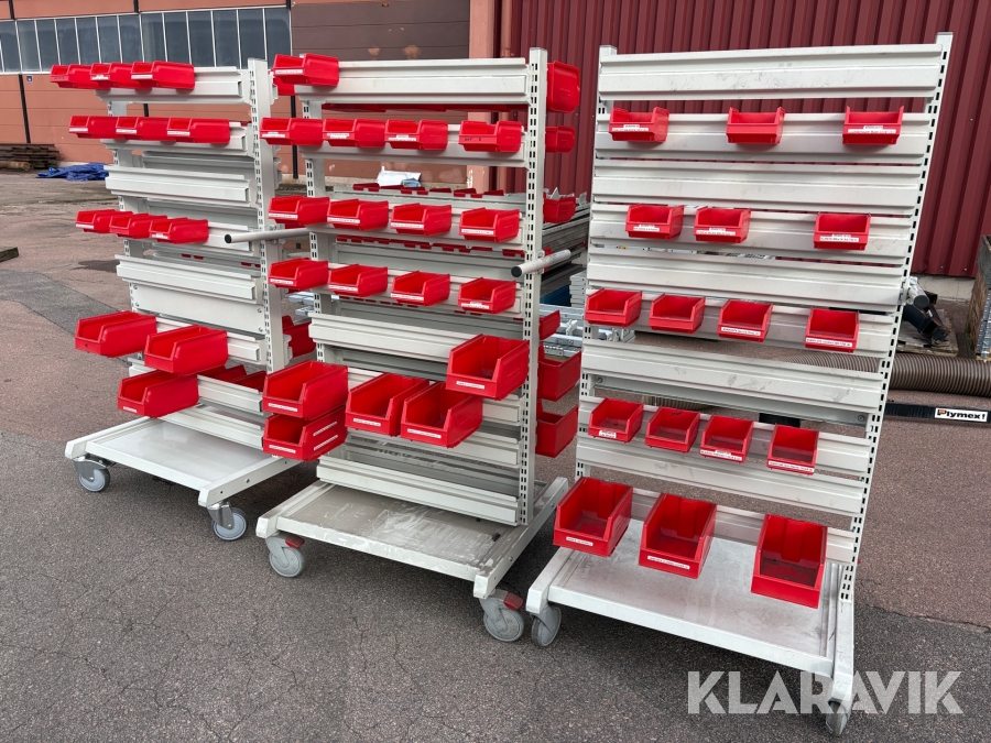 Plastbacksvagnar 3 st