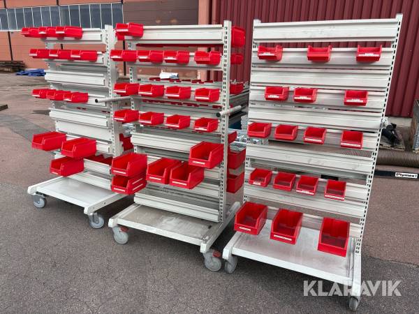 Plastbacksvagnar 3 st