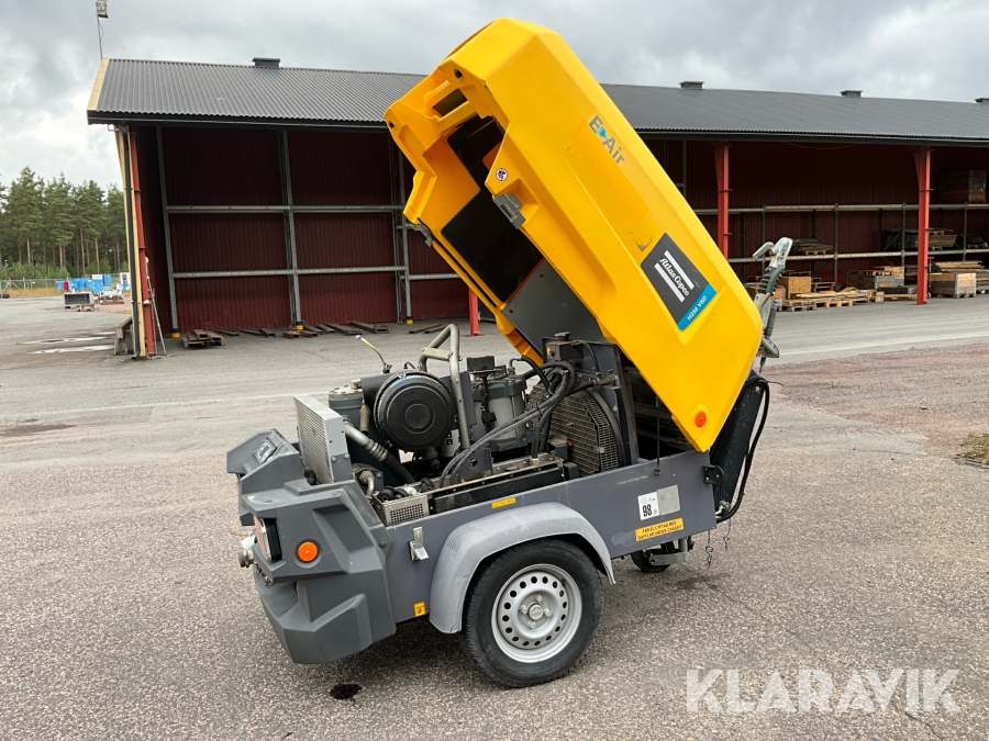 Kompressor på släp Atlas Copco H250 VSD