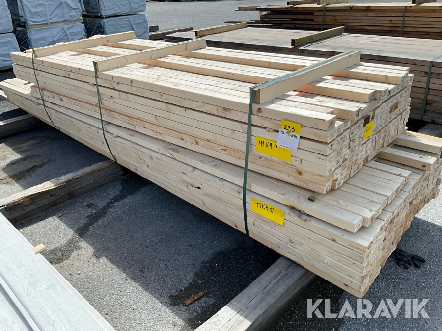 Virkespaket hyvlad regel 45x70