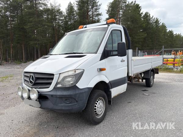 Flakbil med kran Mercedes-Benz Sprinter 316 4x4