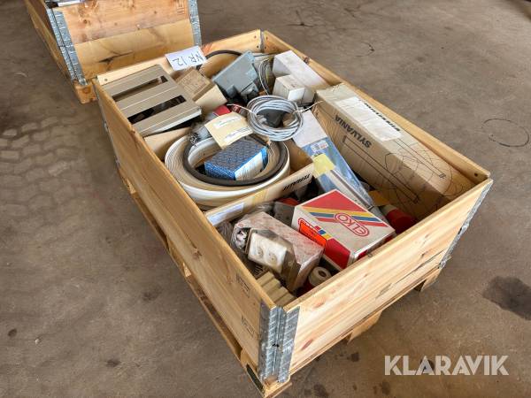 Blandpall med elprodukter