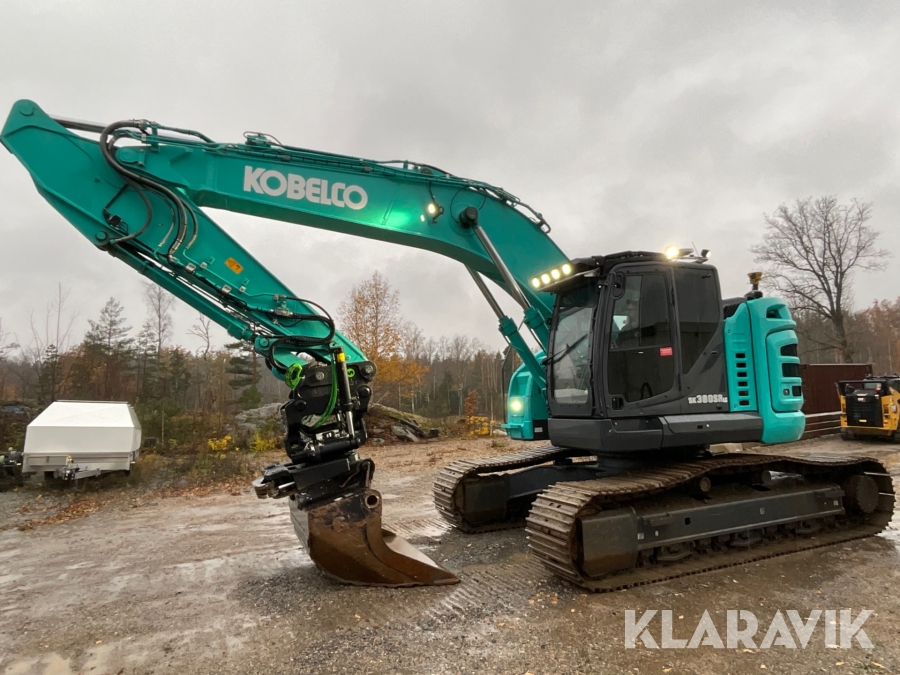 Grävmaskin Kobelco SK 380 SR 2022, med många tillbehör