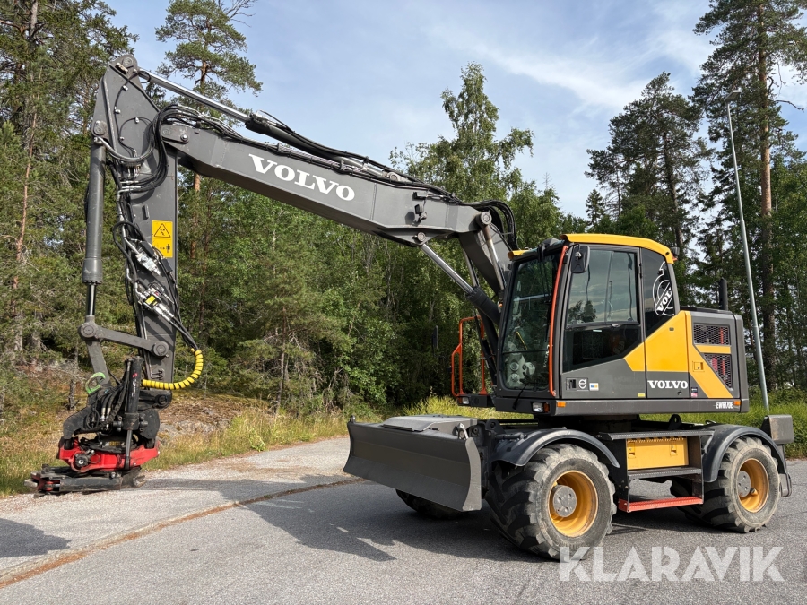 Grävmaskin Volvo EWR170E med GPS