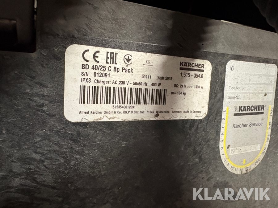 Skurmaskin Kärcher Professional BD 40/25 C