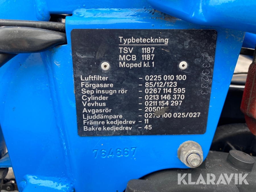 Flakmoped Crescent Sachs motor