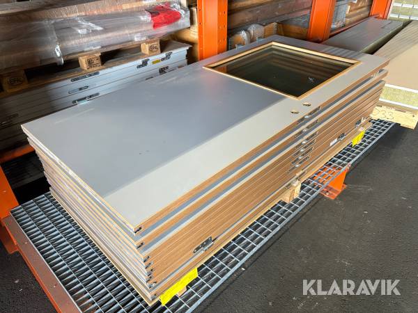 Innerdörrar med karm Swedoor 10x21 laminerat glas med mekanisk tröskel