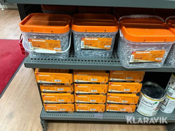 Parti med skruv Heco