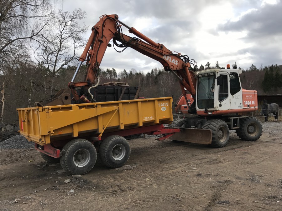 1st Grävmaskin m Dumpervagn (NY) & div tillbehör