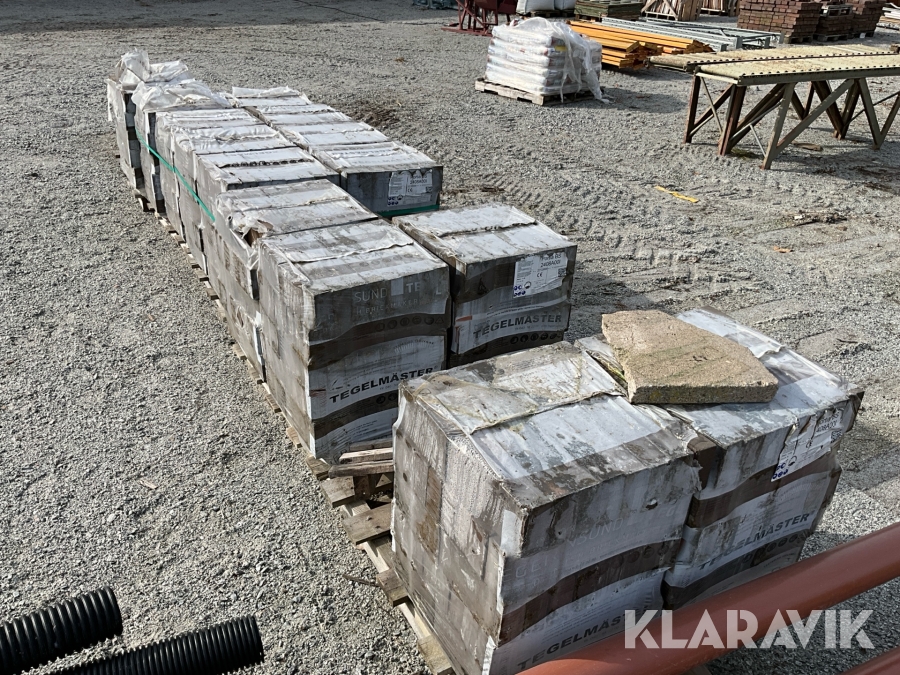 Danskt lertegel/Tegelsten Tegelmäster ca 1300 st