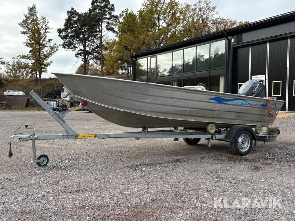 Aluminiumbåt med kärra Smartliner 170 Yamaha 40