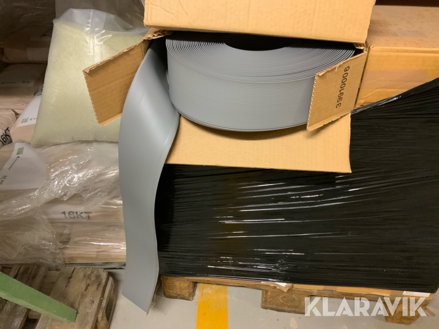 Golvsockel plast, grå 100mm/900m