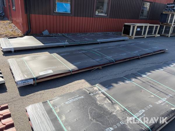 Plåt President GCM Mörkröd 758 11x5220mm