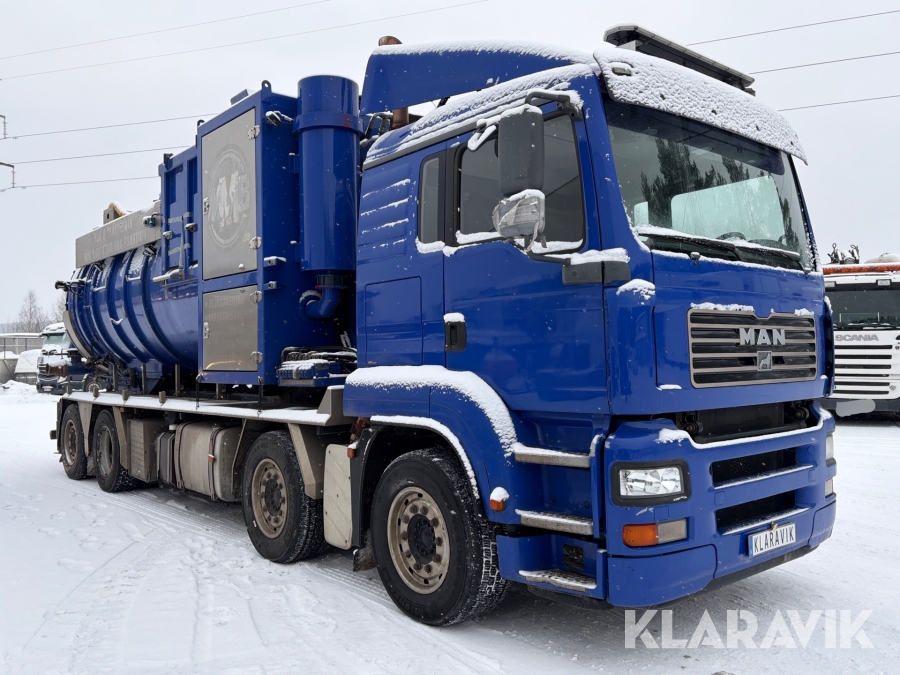 Torrsug/Vakuumsugbil MAN Tga 35. 430 8*2-4BI