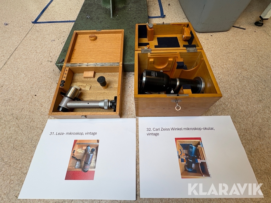 Mikroskop Leza & Carl Zeiss Okular, vintage