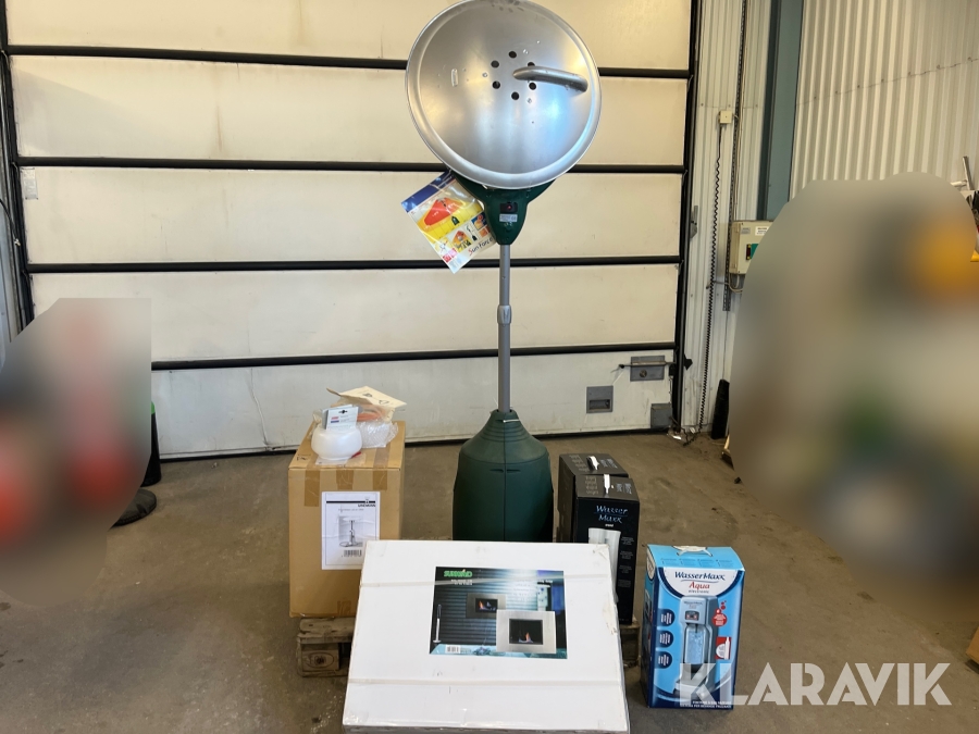 Kolsyremaskiner, terassvärmare & kammin - Wasser Max, Sun Force, Sunwind & Landmann