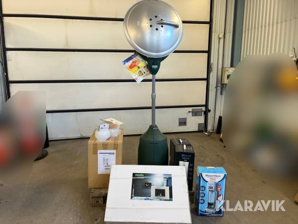 Kolsyremaskiner, terassvärmare & kammin - Wasser Max, Sun Force, Sunwind & Landmann