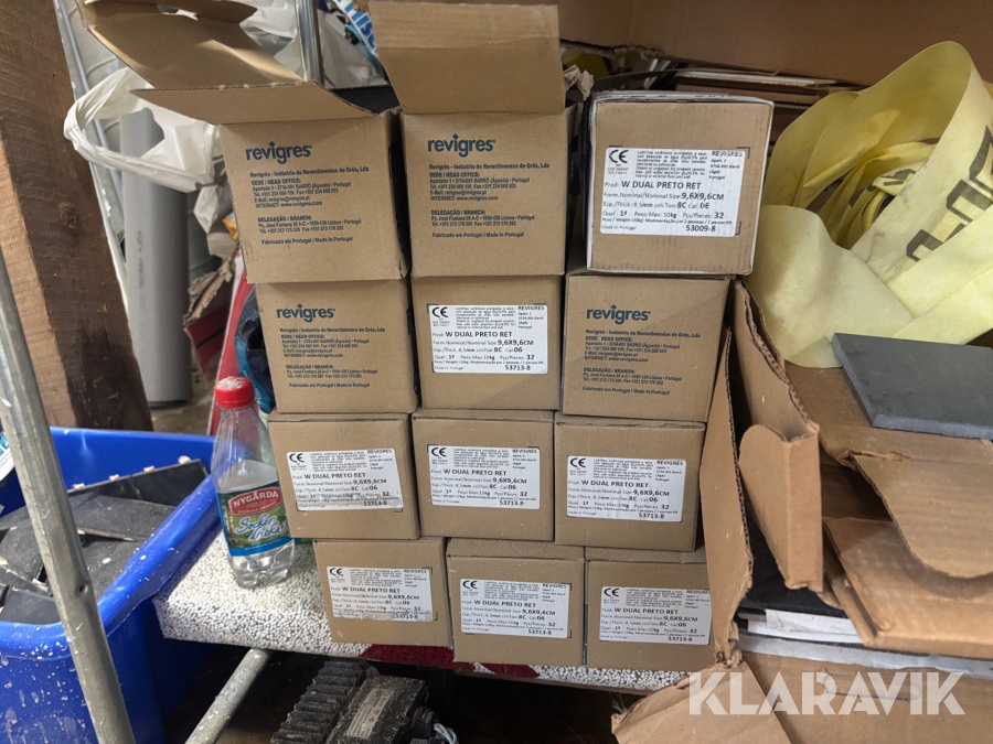Klinker Revigres 9,6x9,6cm ca 11st kartonger