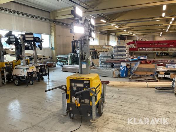 Lysmast Atlas Copco QLB 02 4x120W
