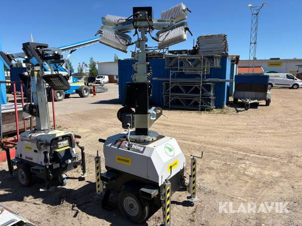 Belysningsmast TSR-Light LuxTower 4x150W LED