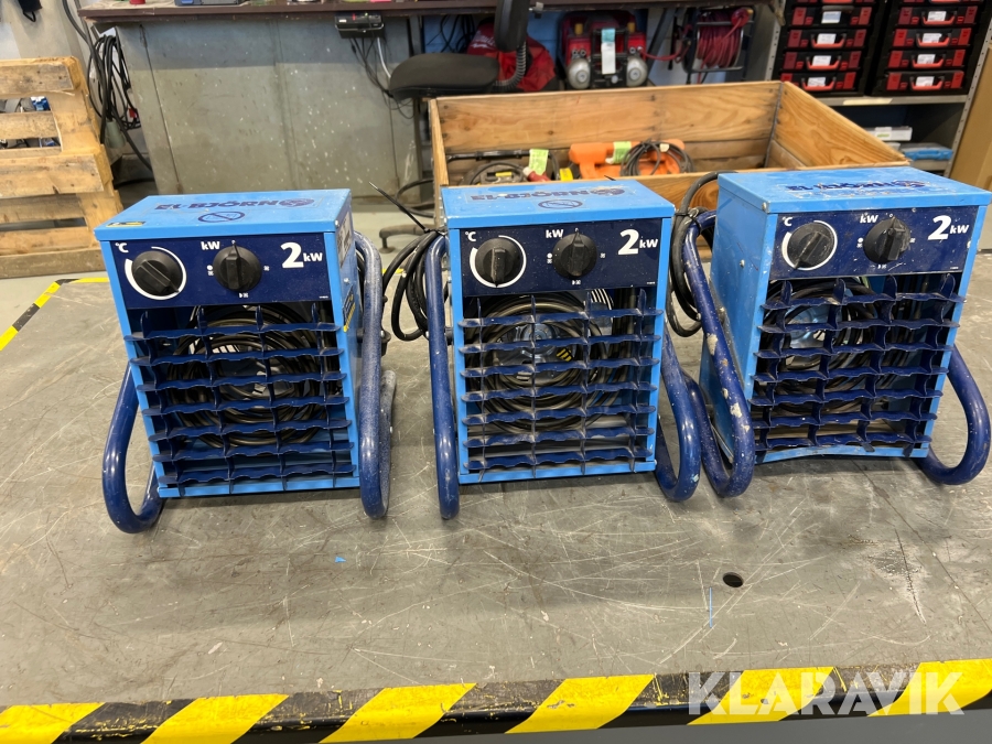 Varmluftsfläktar El-Björn VF21 3st