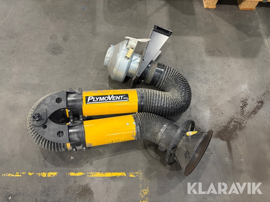 Utsugsarm med kanalfläkt Plymovent K160M